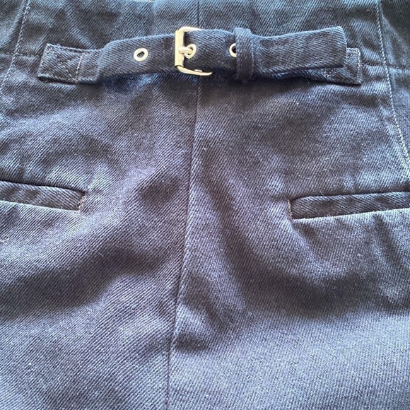 Club Monaco Nordstrom black wide leg cotton jeans Cinch belt back NEW S 10
C - Picture 9 of 15